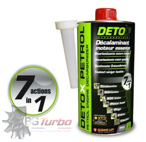 Turbo WARM UP Décalaminant moteur essence – formule professionnelle - 1 litre - par AMOSAN WARMUP
